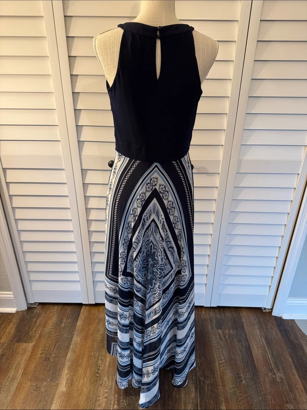 Sandra Darren Paisley Maxi Dress